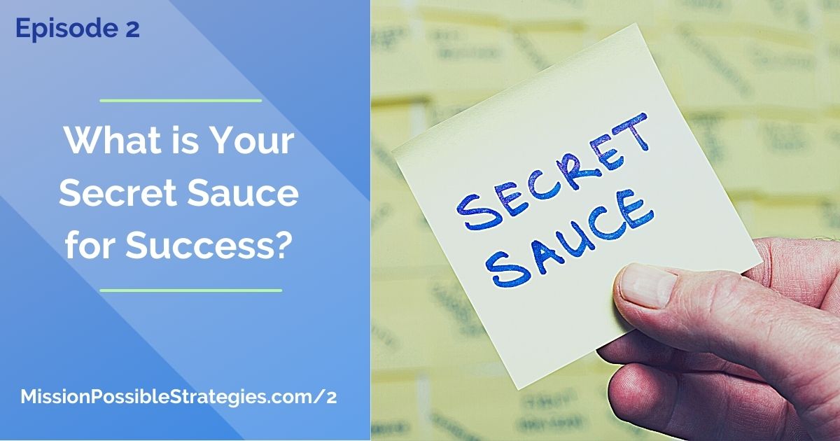 Your Secret Sauce As A New Executive Director | Mission Possible Strategies